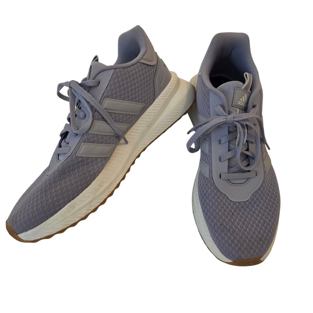 adidas Cloudfoam Comfort Gray Sneakers Women’s 9 Gum Sole Running Walking Shoes
